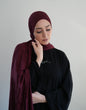 FERTIGHIJAB Cotton Jersey - Bordeaux